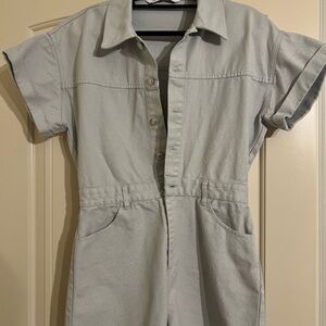 Zara Light Gray sparkly  One Piece romper